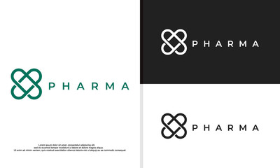 logo illustration vector graphic of pharmacy. fit for medical company.