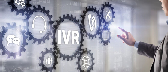 Interactive voice response IVR DTMF Telecommunication concept