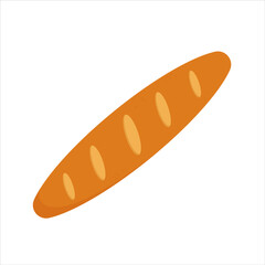 Flute Bread Logo icon vector illustration