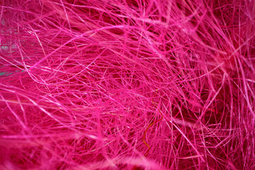Macro shot of tangled threads close up