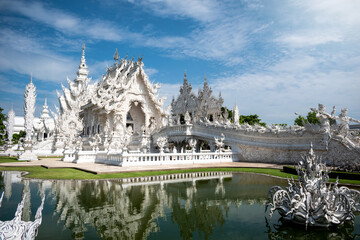 Templo blanco de la ciudad de Chiang Rai, al norte de Tailandia