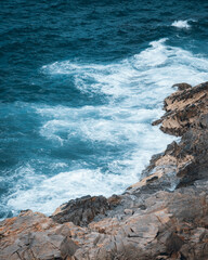 Photo of sea with cliffs
