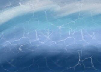 Abstract art background. Multi color ocean,