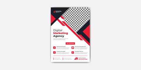 Flyer template a4 vector layout