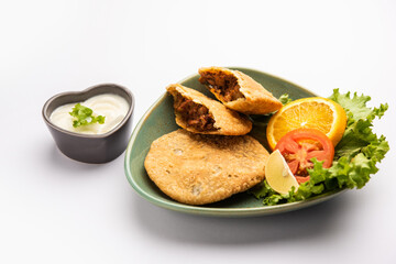 Keema kachori is a popular indian or pakistani flacky, crispy and delicious snack with yummy qeema filling also known as Khasta Kheema Kachauri