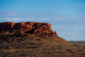Sunset at Kings Canyon in the Northern Territory, Australia.