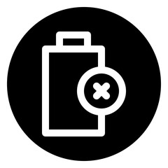 battery glyph icon