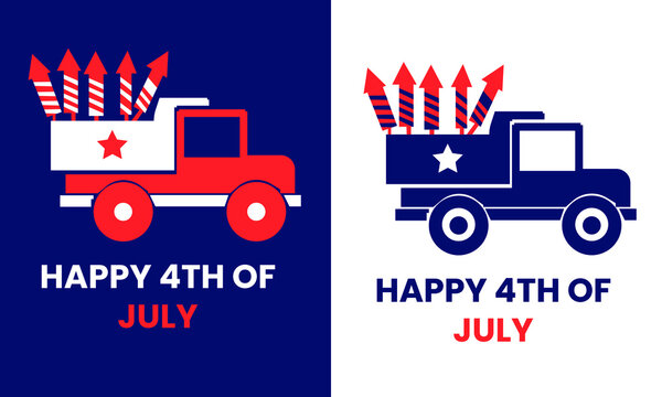 Happy 4th Of July Logo