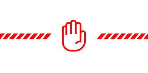 Fototapeta premium stop sign. Vector icon 