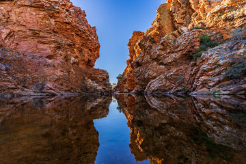 Fototapeta na wymiar Ellery Creek Big Hole in West MacDonnell National Park, Alice Springs.