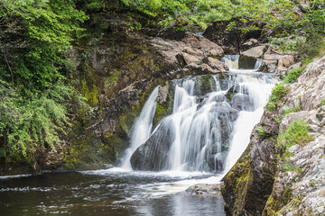 Water falls over Beezley Falls