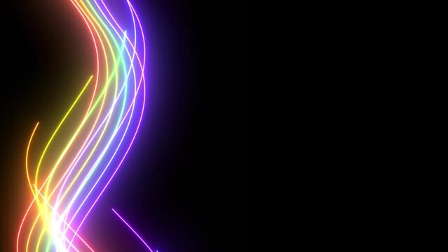 Raising pride colours on black backdrop