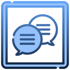 MESSAGING Gradient icon,linear,outline,graphic,illustration