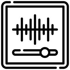 VOICE RECORDER line icon,linear,outline,graphic,illustration