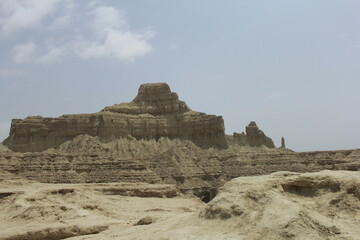 A beautiful view of princess of hope in balochistan pakistan. natural rock formation.
