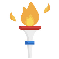 TORCH flat icon,linear,outline,graphic,illustration