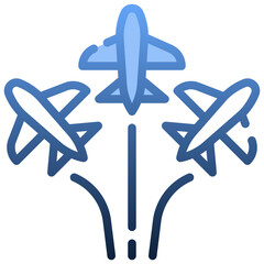AIRPLANE Gradient icon,linear,outline,graphic,illustration
