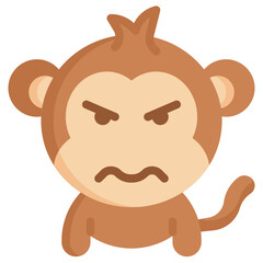 ANGRY flat icon,linear,outline,graphic,illustration