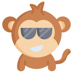 COOL flat icon,linear,outline,graphic,illustration