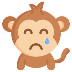 CRY flat icon,linear,outline,graphic,illustration