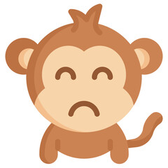 SAD flat icon,linear,outline,graphic,illustration