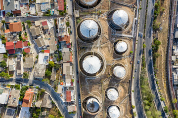 view of the port oil storage
