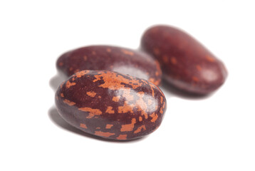 Red beans isolated on white background