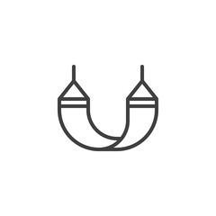 Hammock line icon