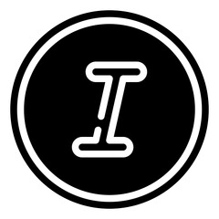 ITALIC glyph icon,linear,outline,graphic,illustration