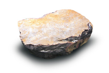 stones isolated on white background. Clipping Path