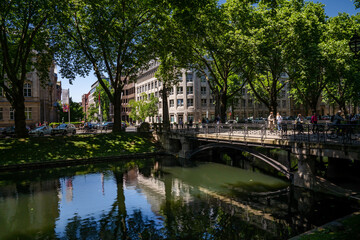 Fototapeta premium Königsallee in Düsseldorf, Deutschland