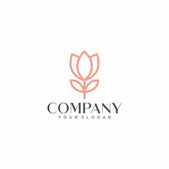 Spa business logo lotus icon design