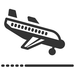 A plain landing solid icon