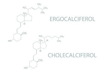  Ergocalciferol or cholecalciferol molecular skeletal chemical formula.	