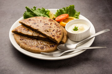 Keema Paratha, Chicken or mutton Mince Stuffed flatbread