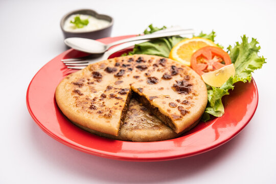 Keema Paratha, Chicken or mutton Mince Stuffed flatbread