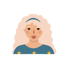 Vector hand drawn flat colourful