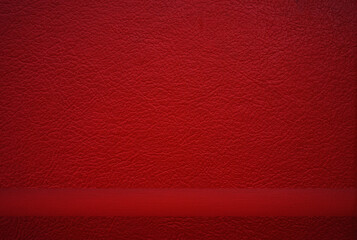 luxury red burgundy PVC shelf, leather imitation, for showing product  for interior and display...
