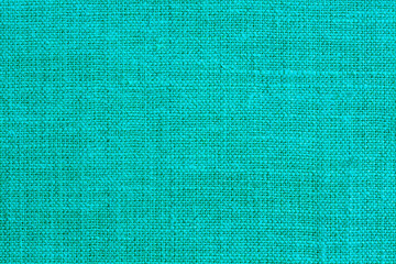 Macro photo of turquoise textile texture for background

