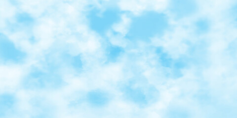 Blurry sunshine, fresh view of blue sky background, Abstract fluffy and cloudy painted blue sky vector illustration, Morning sky background with thick and white clouds.