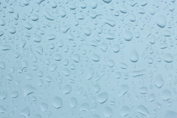 water drops on glass