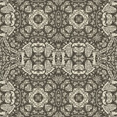 Obraz premium Vintage Decorative ornamental background. Seamless retro Floral pattern.