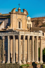Obraz premium Temple of Antoninus and Faustina.