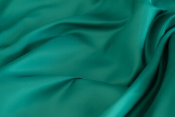 Obraz premium green fabric texture background, abstract, closeup texture of cloth