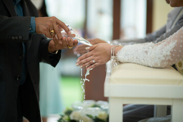 Water Pouring, Thai Traditional Ceremony, Engagement