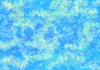 Fototapeta na wymiar ブルーとグリーンの不思議な模様背景