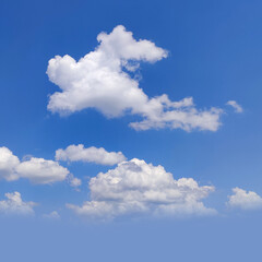 Clouds in the blue sky natural background