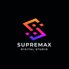 ultra great modern logo vector template