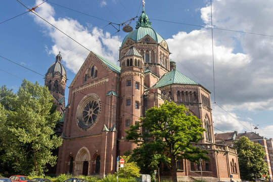 St. Luke's Church (German: St. Lukas or Lukaskirche), the largest Protestant church in Munich, southern Germany