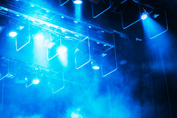 Stage lights. Soffits. Concert light
